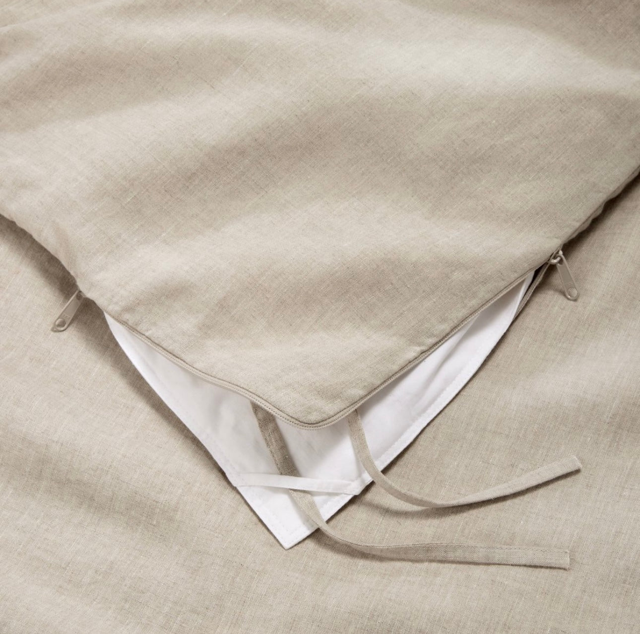 DUVET COVER + Fundas de Almohada | 100% Lino Europeo | CASALUNA™ Ideal para camas Matrimonial y Queen