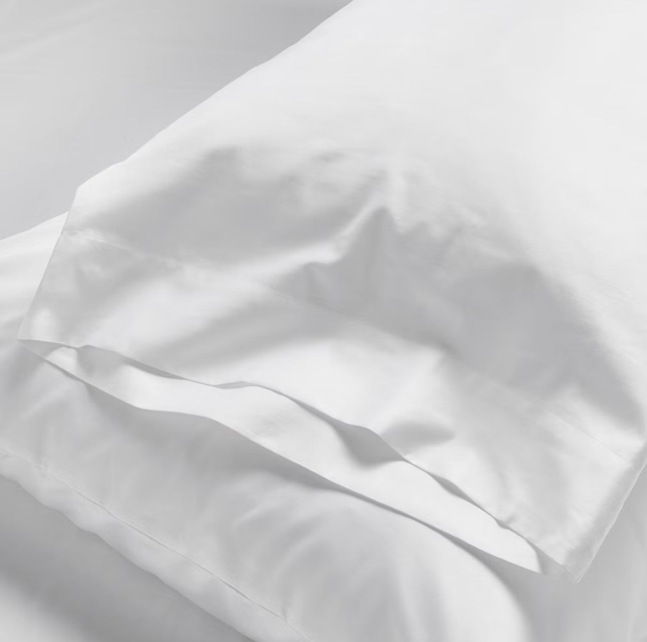 KING Set de 2 Fundas de Almohada | 100% Algodón Satén | CASALUNA™