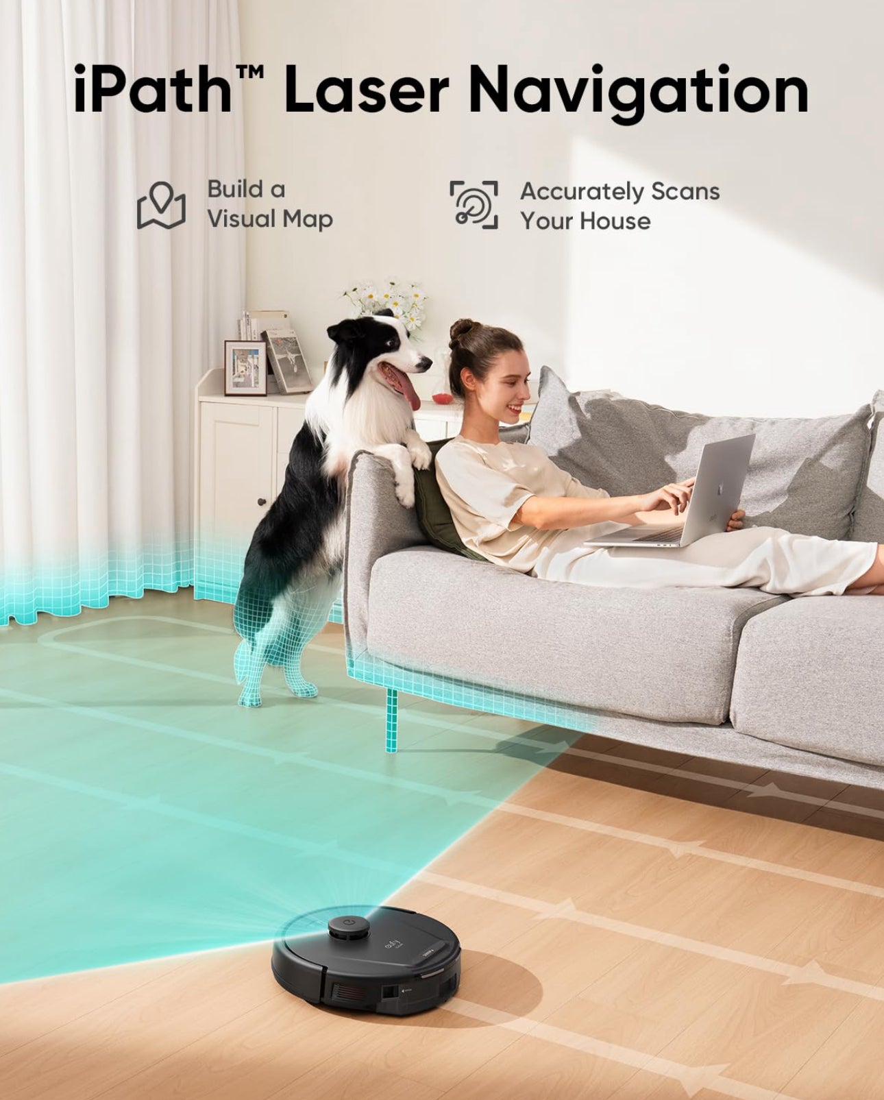 Aspiradora Robot Eufy L60 | Succión Ultra Potente 5,000 Pa | Navegación Láser Inteligente