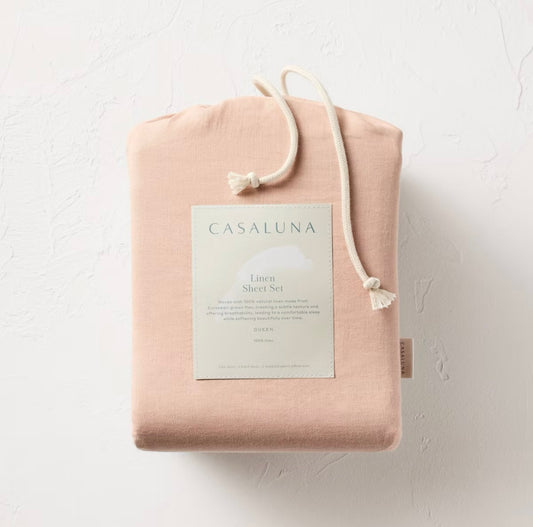QUEEN Set de Sábanas 100% Lino | Light Adobe Clay | CASALUNA™