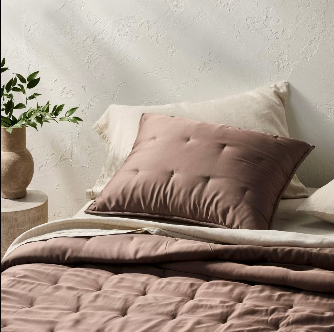 Colcha y Fundas de Almohada a Juego | Rayón de Bambú | CASALUNA™ Ideal para camas Matrimonial y Queen