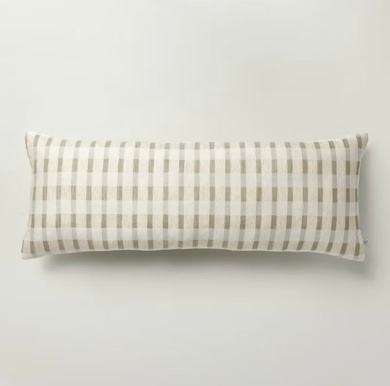 Almohada Lumbar de Rayas en Capas | Verde Salvia & Crema Natural | HEARTH & HAND™