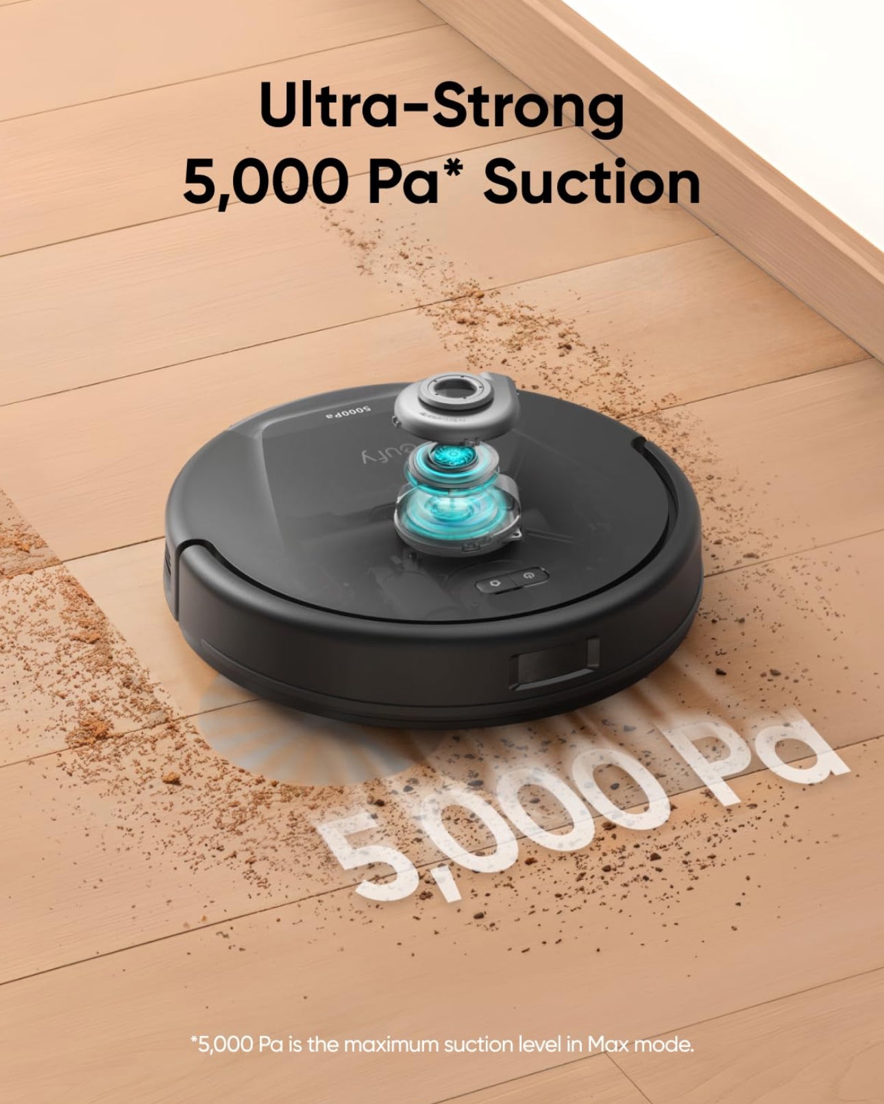 Aspiradora Robot Eufy L60 | Succión Ultra Potente 5,000 Pa | Navegación Láser Inteligente