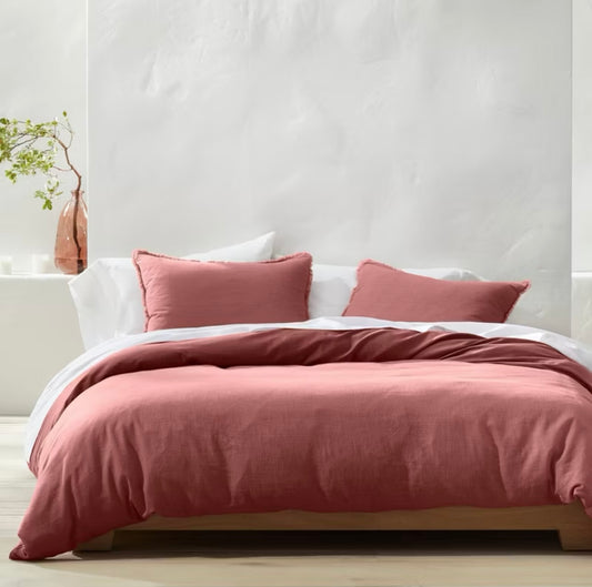 DUVET COVER + Fundas de Almohada | Mezcla de Lino CASALUNA™ Ideal para camas King y Cal King