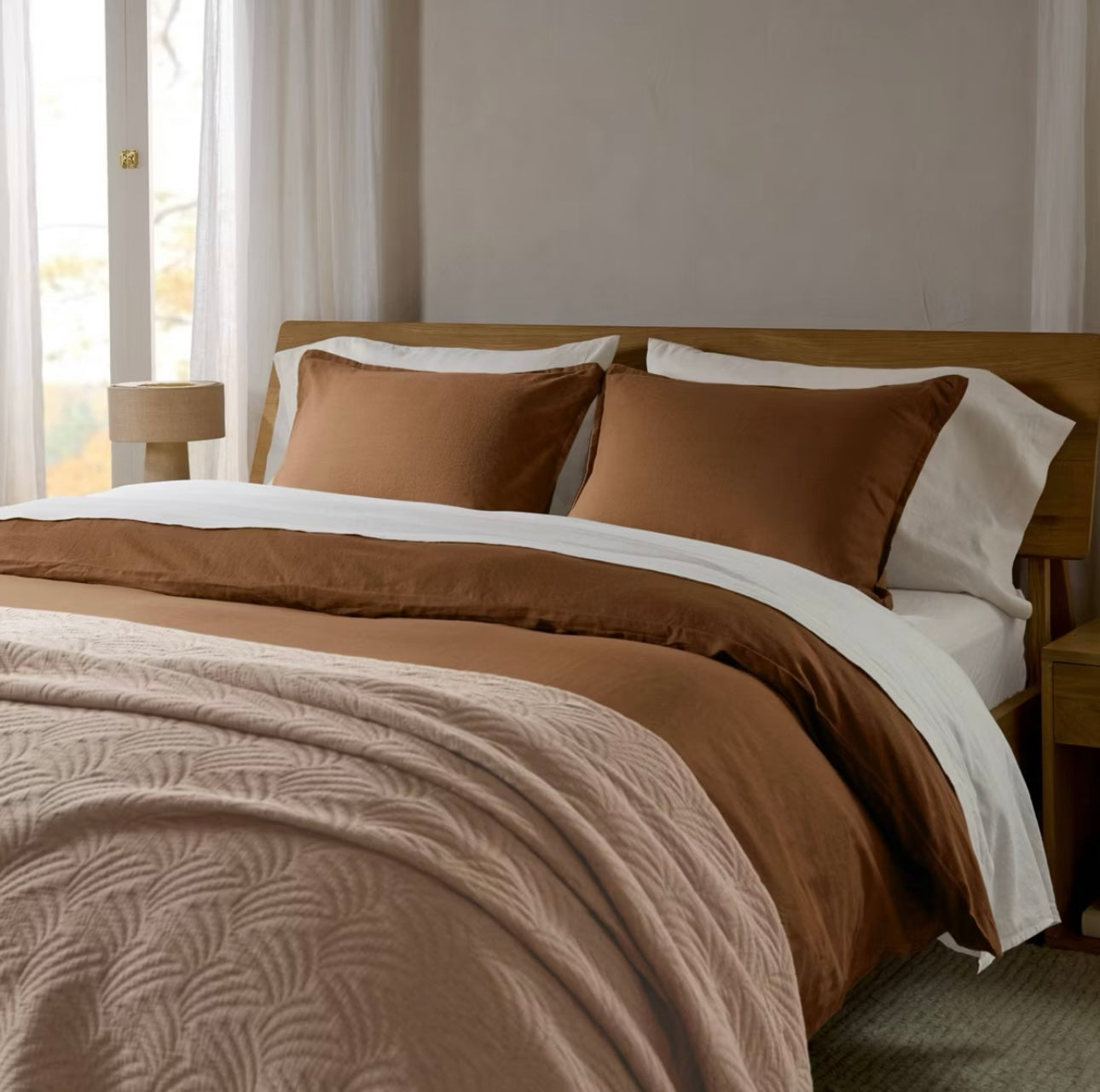 KING/Cal King Duvet Cover Set | 55% Lino 45% Algodón| PARACHUTE™