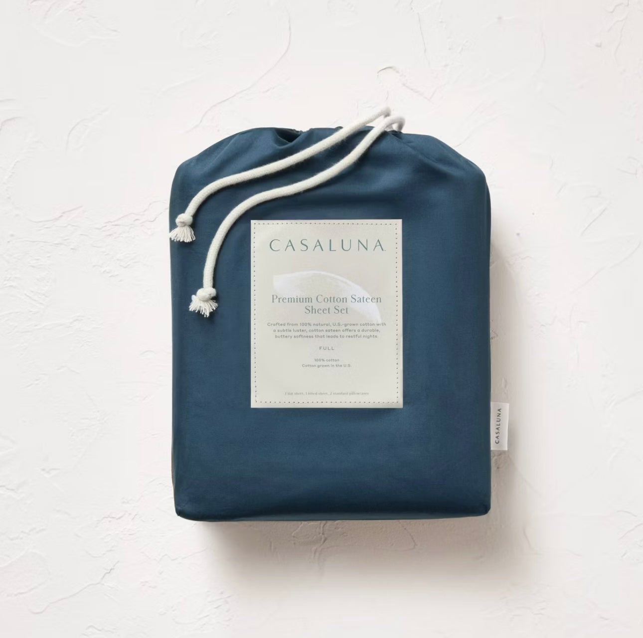 KING Juego de Sábanas Sateen | 600 Hilos | 100% Algodón Premium | CASALUNA™