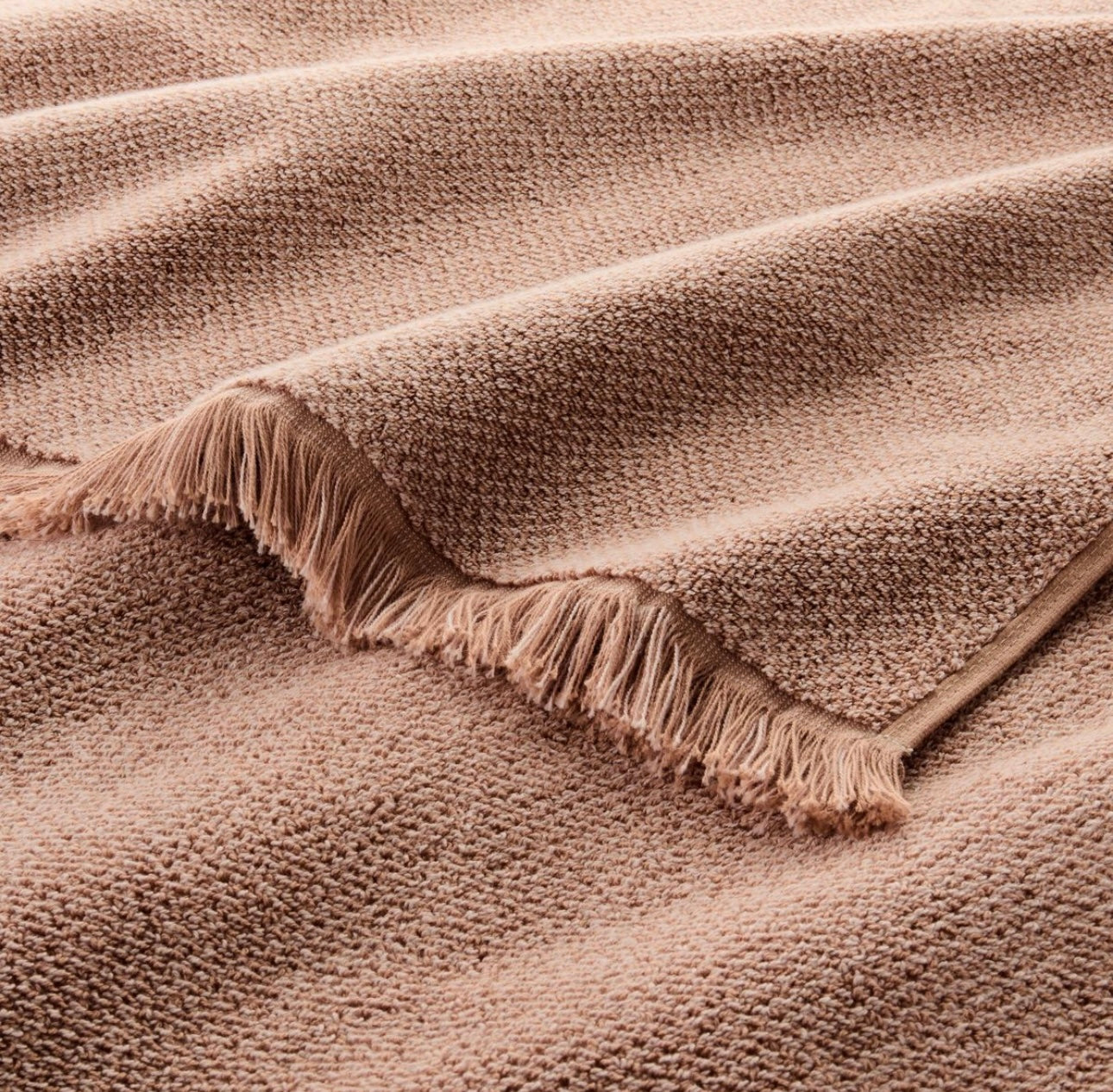 Set de 2 Toallas de Mano Texturizadas | Tono Arcilla | 100% Algodón Orgánico | CASALUNA™