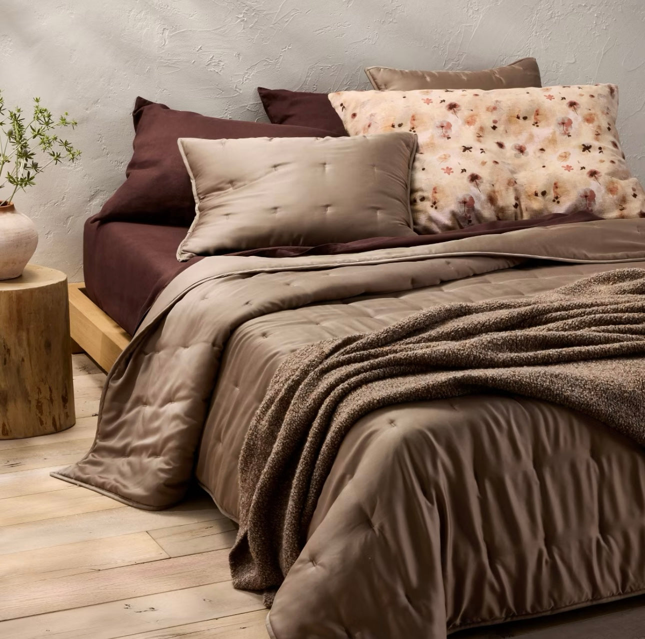 Juego de Colcha Ligera + Fundas de Almohada | Rayón de Bambú | CASALUNA™ Ideal para camas King y Cal King