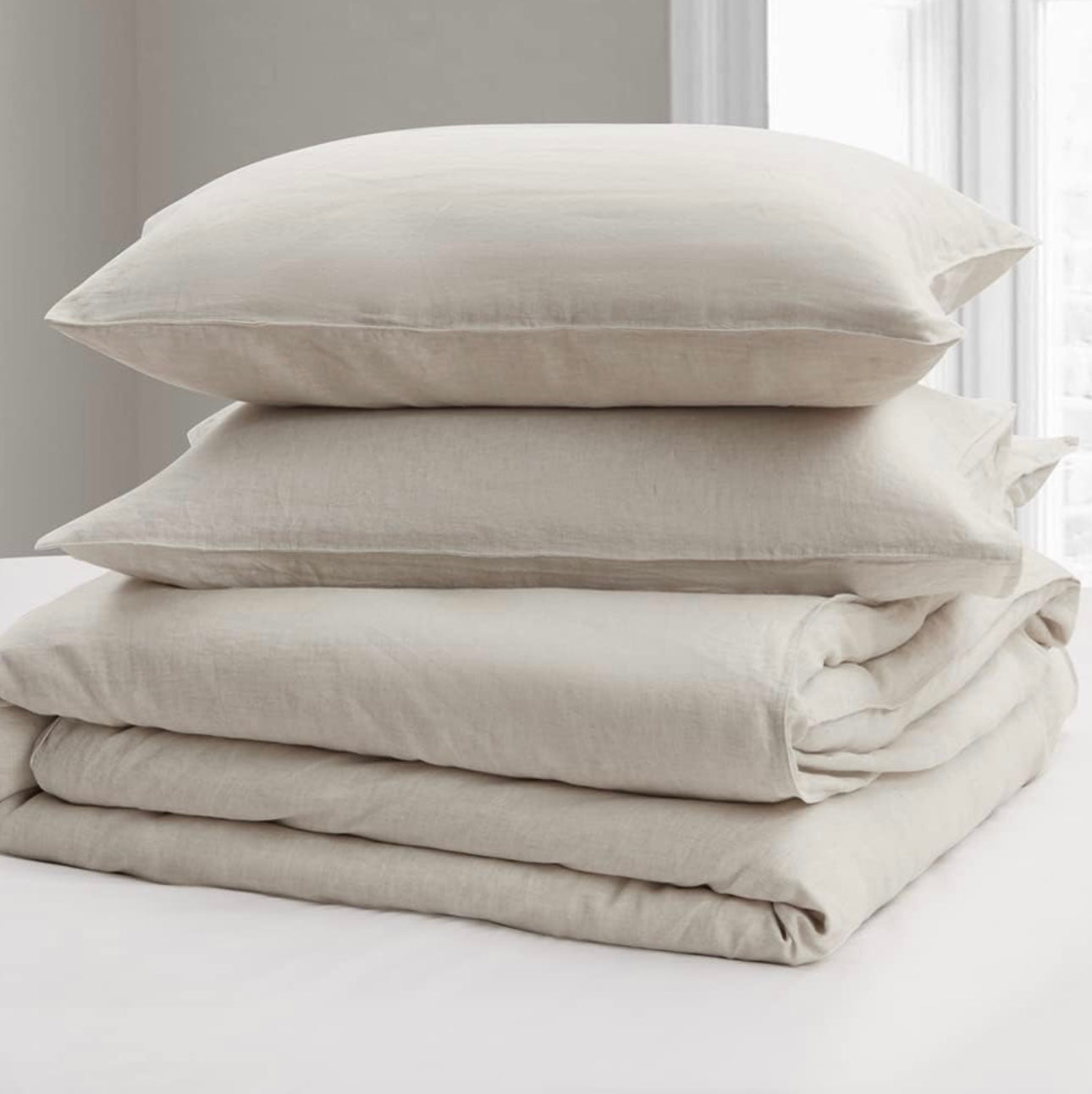 Set de Duvet Cover 3 Piezas | 100% Lino Francés Lavado a la Piedra | Natural Linen