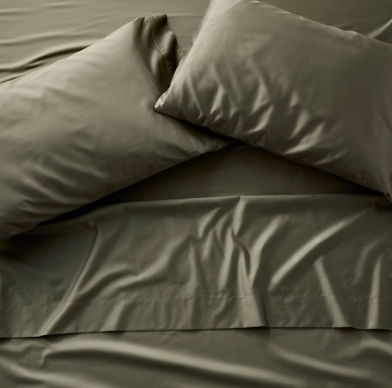 KING Juego de Sábanas Sateen | 600 Hilos | 100% Algodón Premium | CASALUNA™