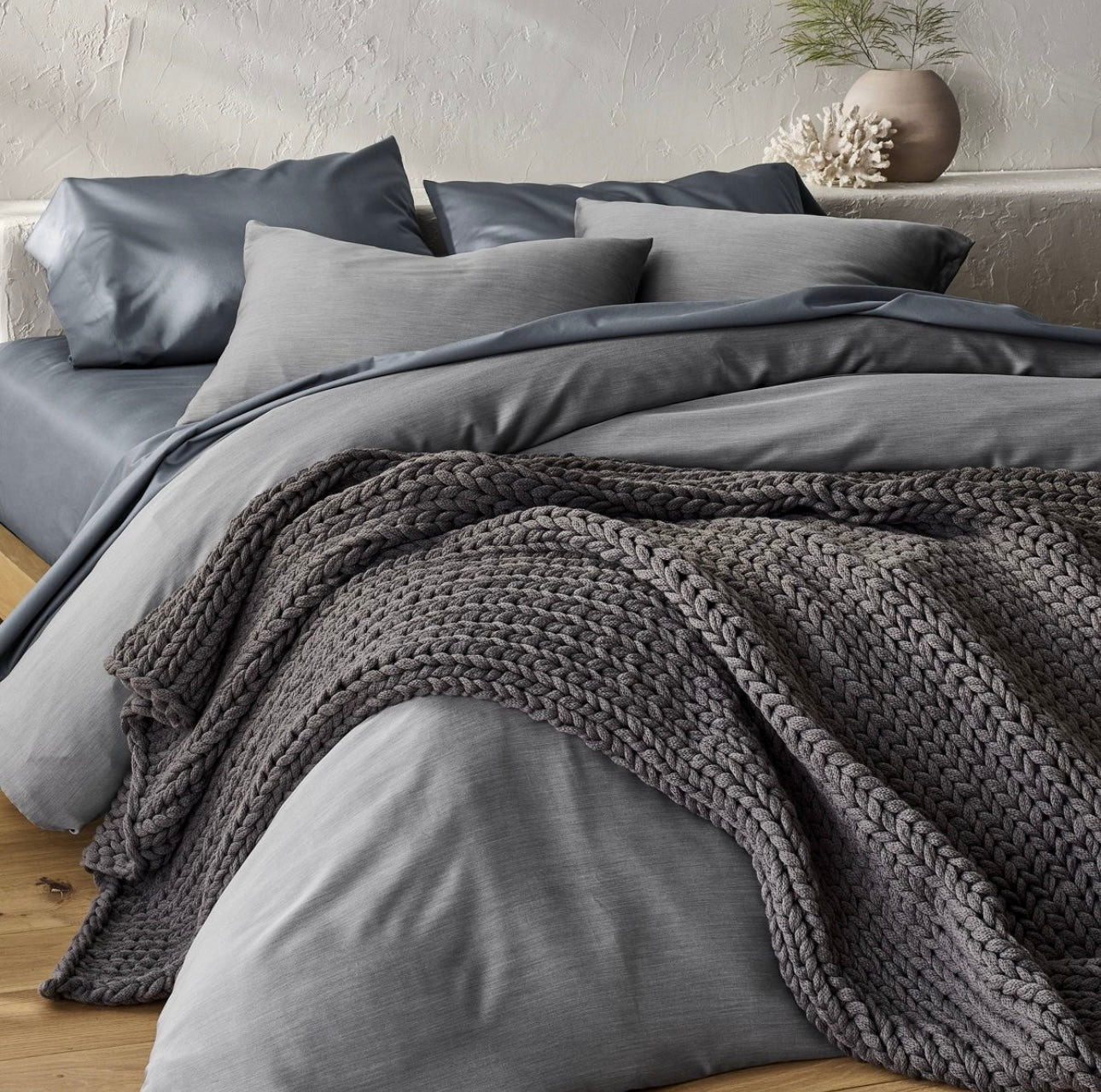 DUVER COVER y Fundas de Almohada Bambú de Rayón | CASALUNA™ Ideal para camas Matrimonial y Queen