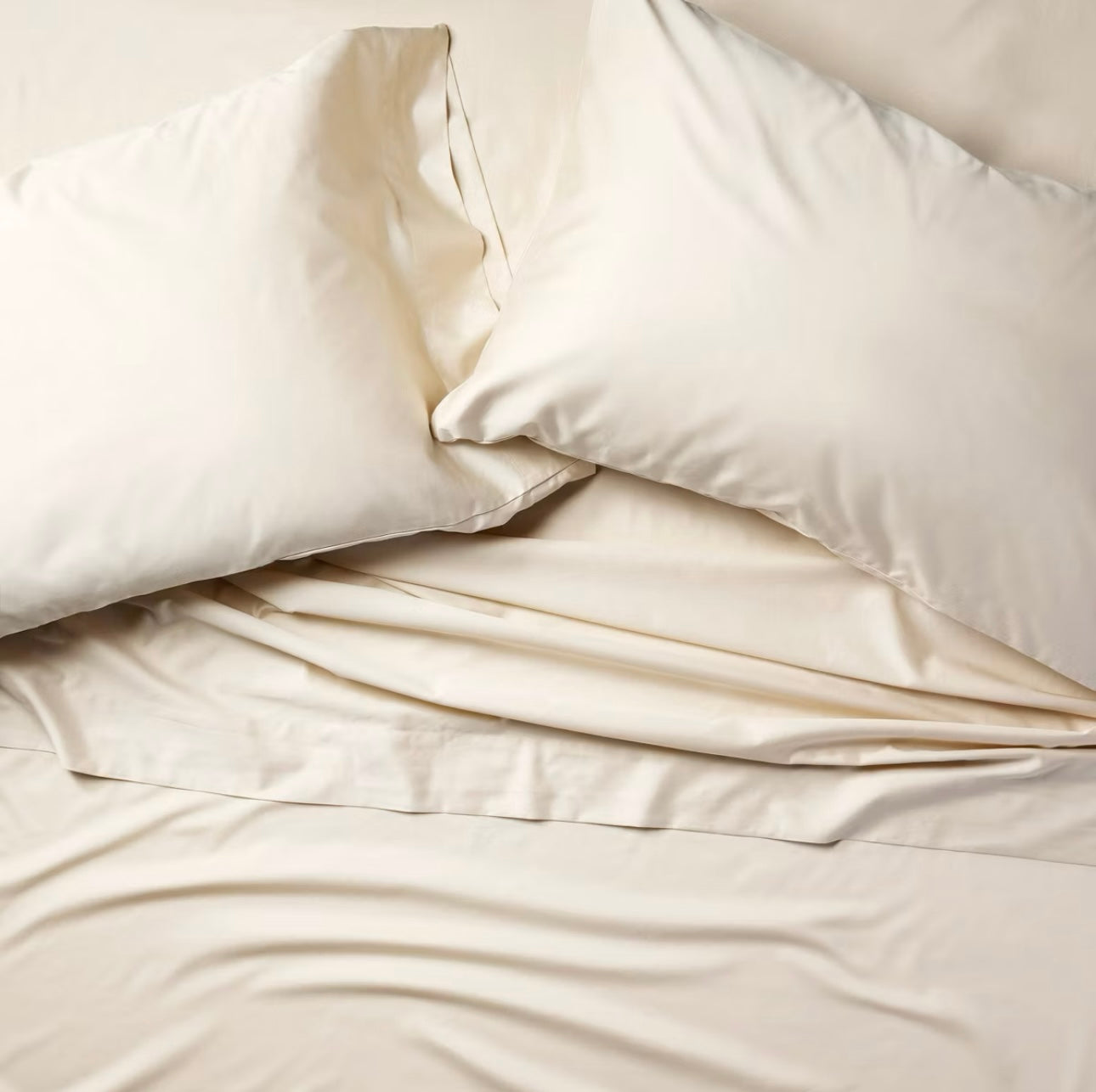 KING Juego de Sábanas Sateen | 600 Hilos | 100% Algodón Premium | CASALUNA™