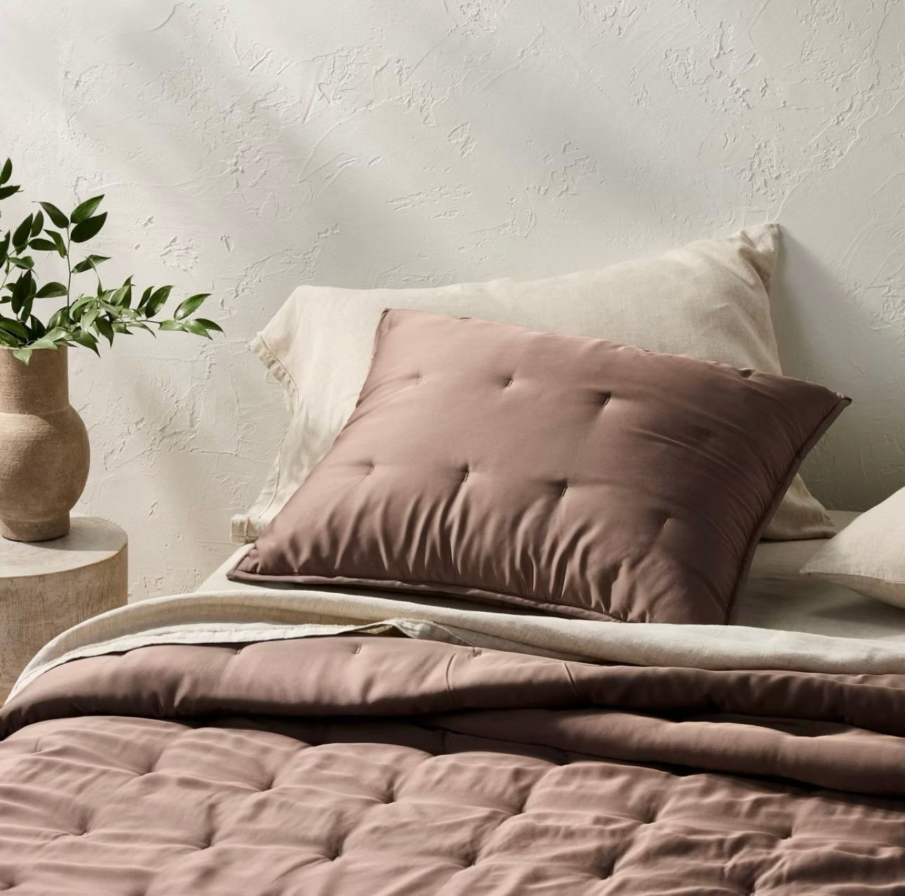 Juego de Colcha Ligera + Fundas de Almohada | Rayón de Bambú | CASALUNA™ Ideal para camas King y Cal King