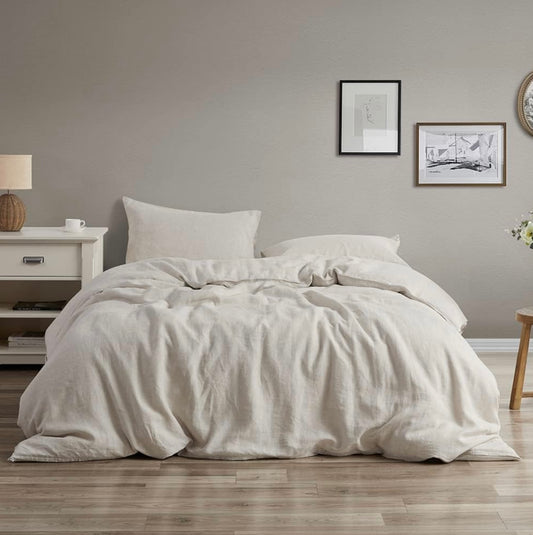 Set de Duvet Cover 3 Piezas | 100% Lino Francés Lavado a la Piedra | Natural Linen