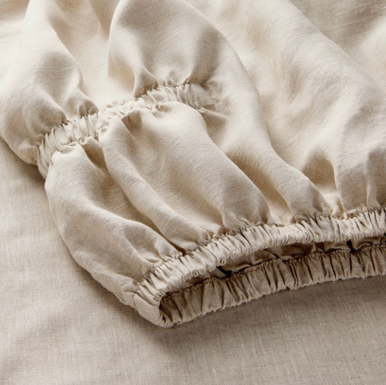 MATRIMONIAL Set de Sábanas 100% Lino | Tono Natural | CASALUNA™