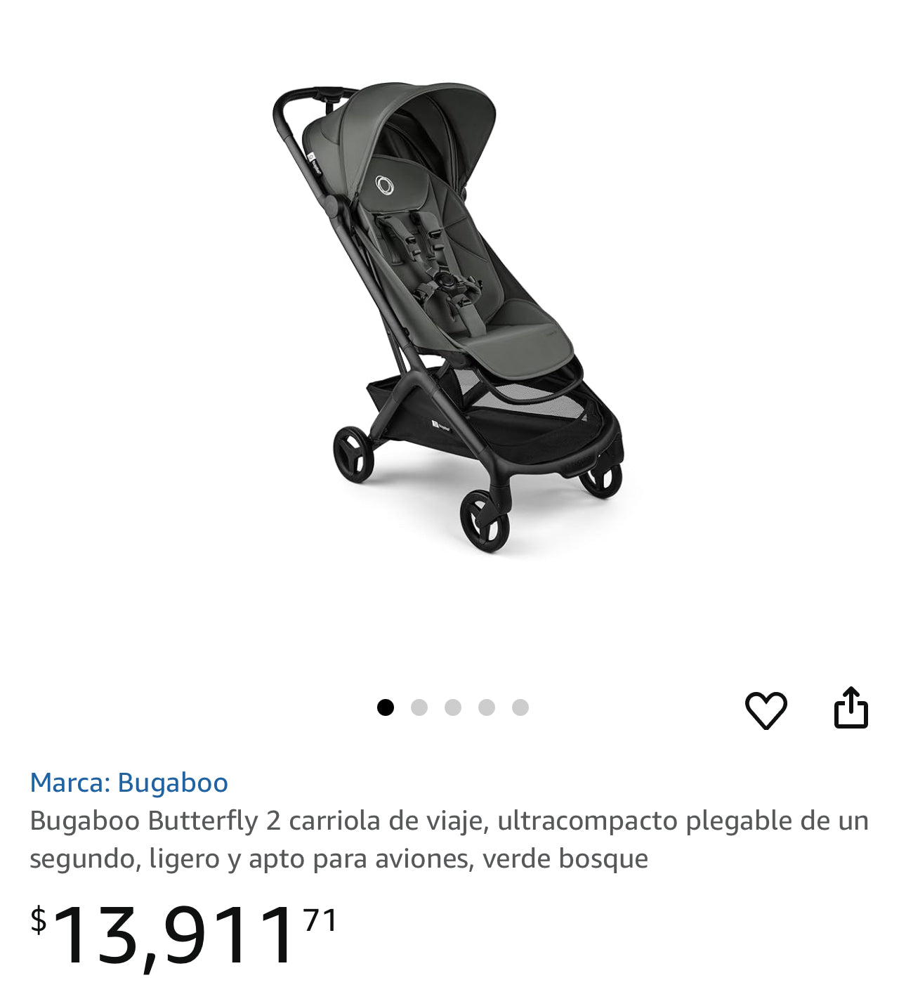 Bugaboo Butterfly | Carriola Ultra Compacta de Viaje |