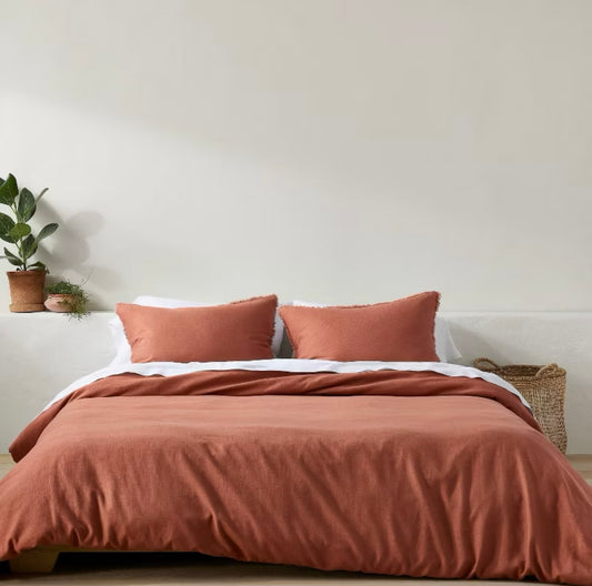 DUVET COVER + Fundas de Almohada | Mezcla de Lino CASALUNA™ Ideal para camas King y Cal King ¡𝘚𝘰𝘭𝘰 𝘲𝘶𝘦𝘥𝘢 1!