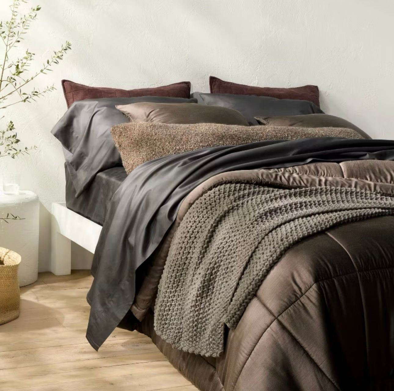 KING Juego de Sábanas 100% Algodón Satén Supima 500 Hilos | CASALUNA™