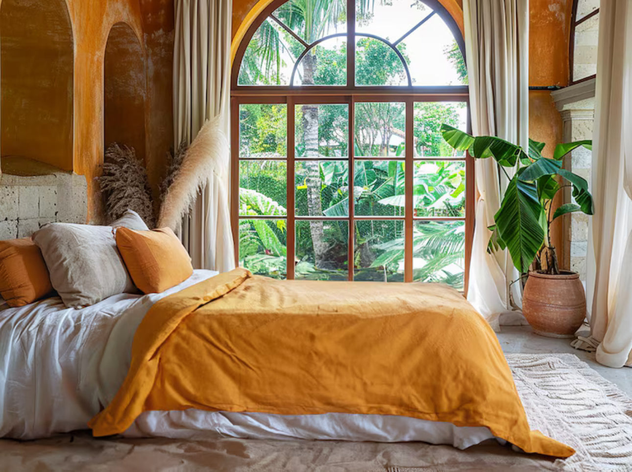 100% Cañamo DUVET COVER y Fundas de Almohada | CASALUNA™ Ideal para camas Matrimonial y Queen