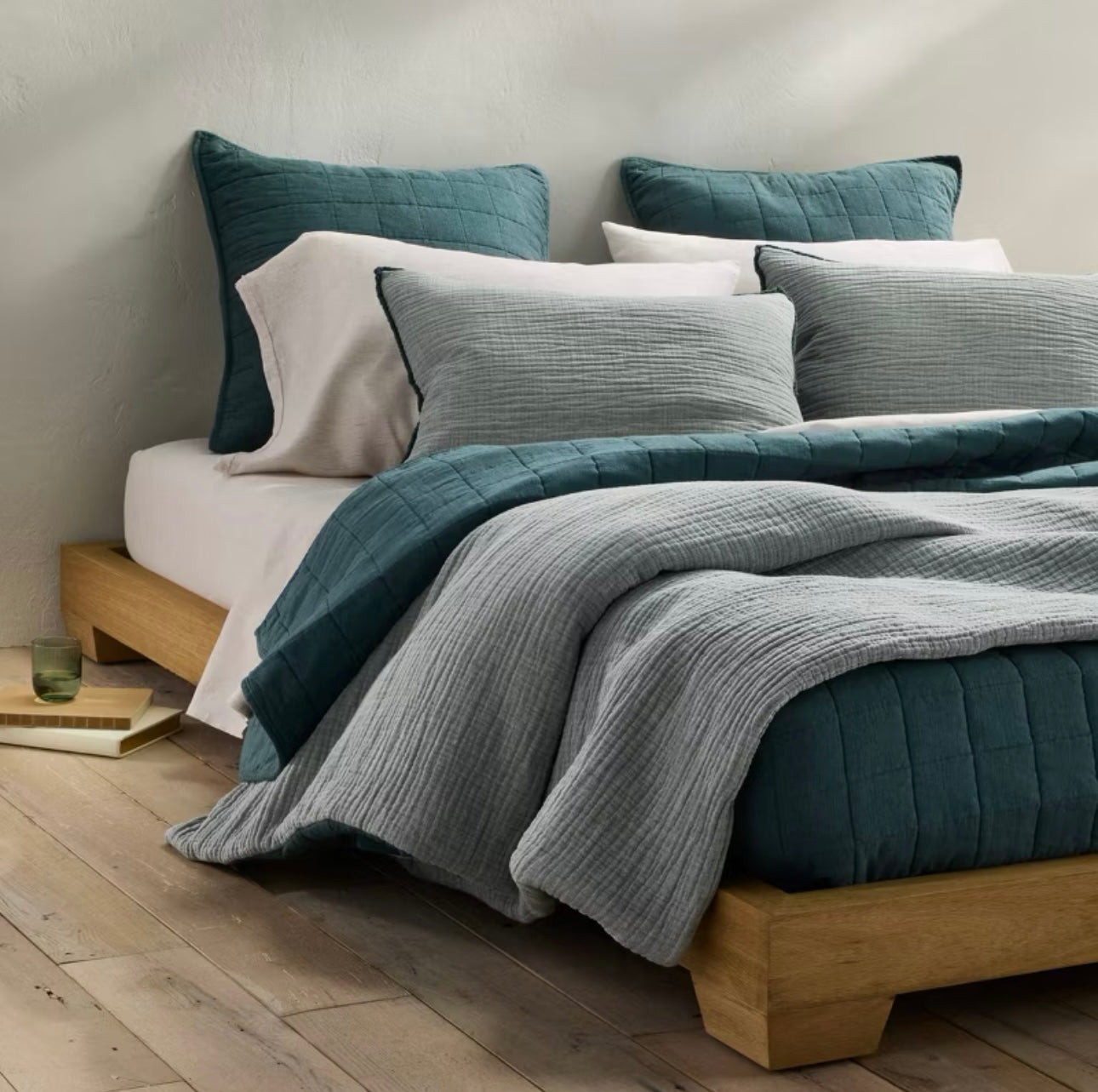 Juego de Edredón Chambray Texturizado | CASALUNA™