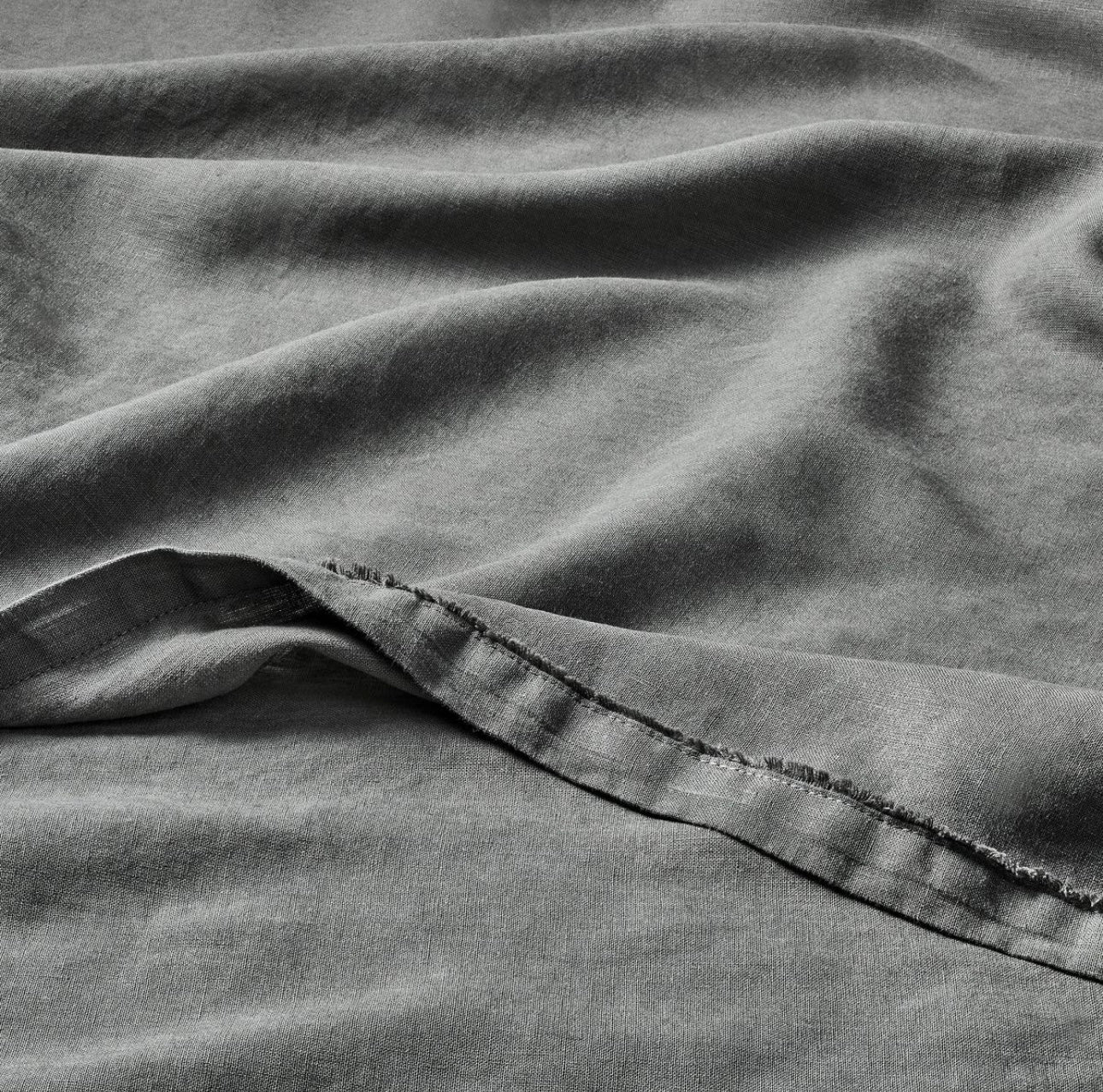 KING Set de Sábanas 100% Lino | Dark Gray | CASALUNA™