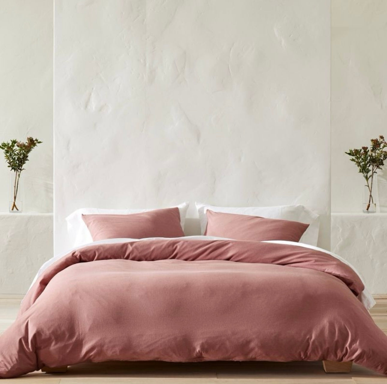 DUVET COVER y Fundas de Almohada Algodón Jersey | CASALUNA™ Ideal para camas Matrimonial y Queen