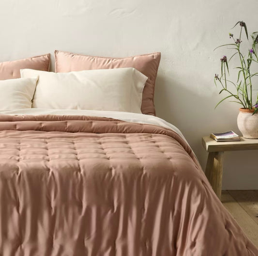 Colcha y Fundas de Almohada a Juego | Rayón de Bambú | CASALUNA™