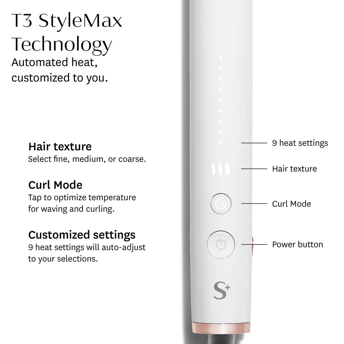 Plancha Profesional T3 SinglePass StyleMax | Rosa Soft Touch