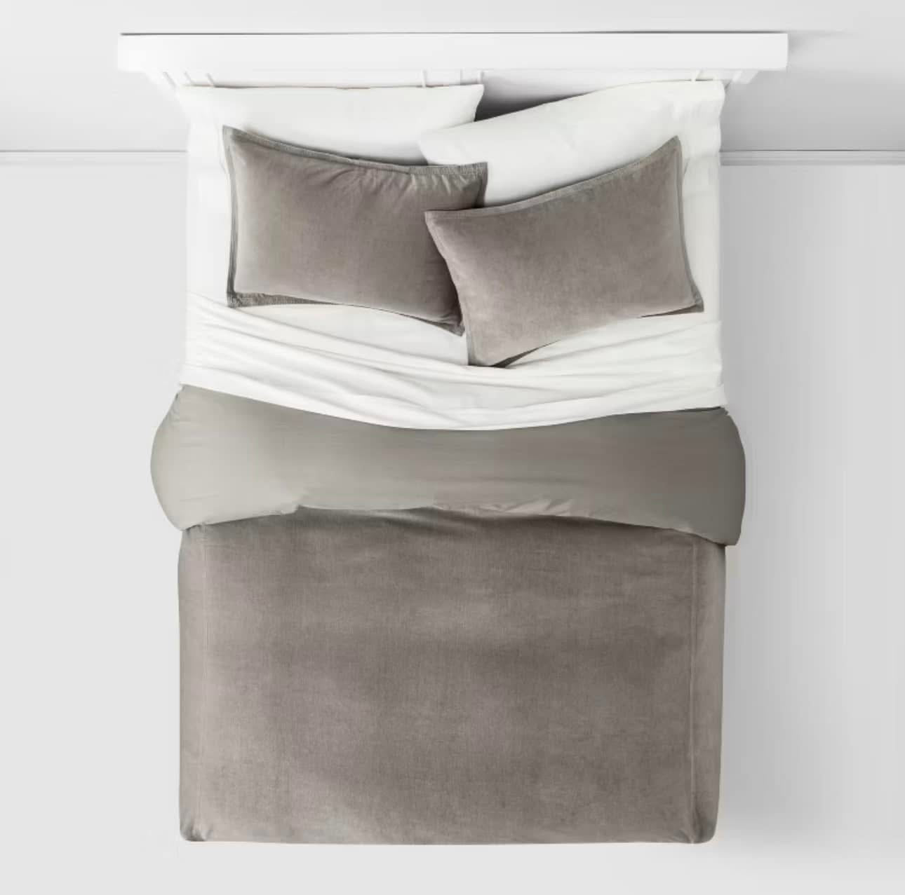 DUVET COVER Y FUNDAS DE ALMOHADA DE TERCIOPELO DE ALGODÓN - THRESHOLD™