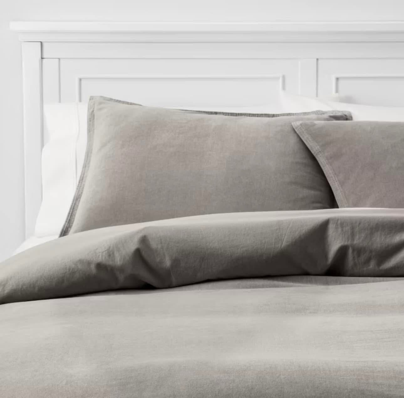 DUVET COVER Y FUNDAS DE ALMOHADA DE TERCIOPELO DE ALGODÓN - THRESHOLD™