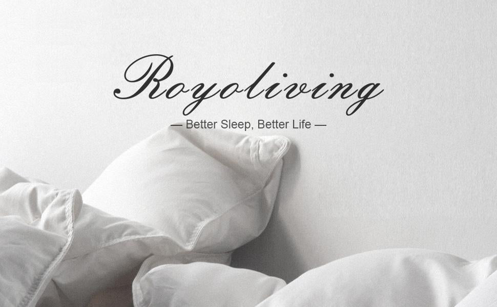 KING - EDREDÓN INSERTÓ DE PLUMAS DE PATO 100% ALGODÓN, 60 ONZAS - ROYOLIVING