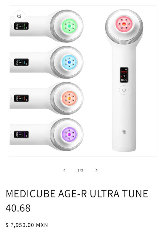 ✨ Medicube Age-R Ultra Tune 40.68
La herramienta 2 en 1 de alta tecnología que transforma tu piel desde casa.