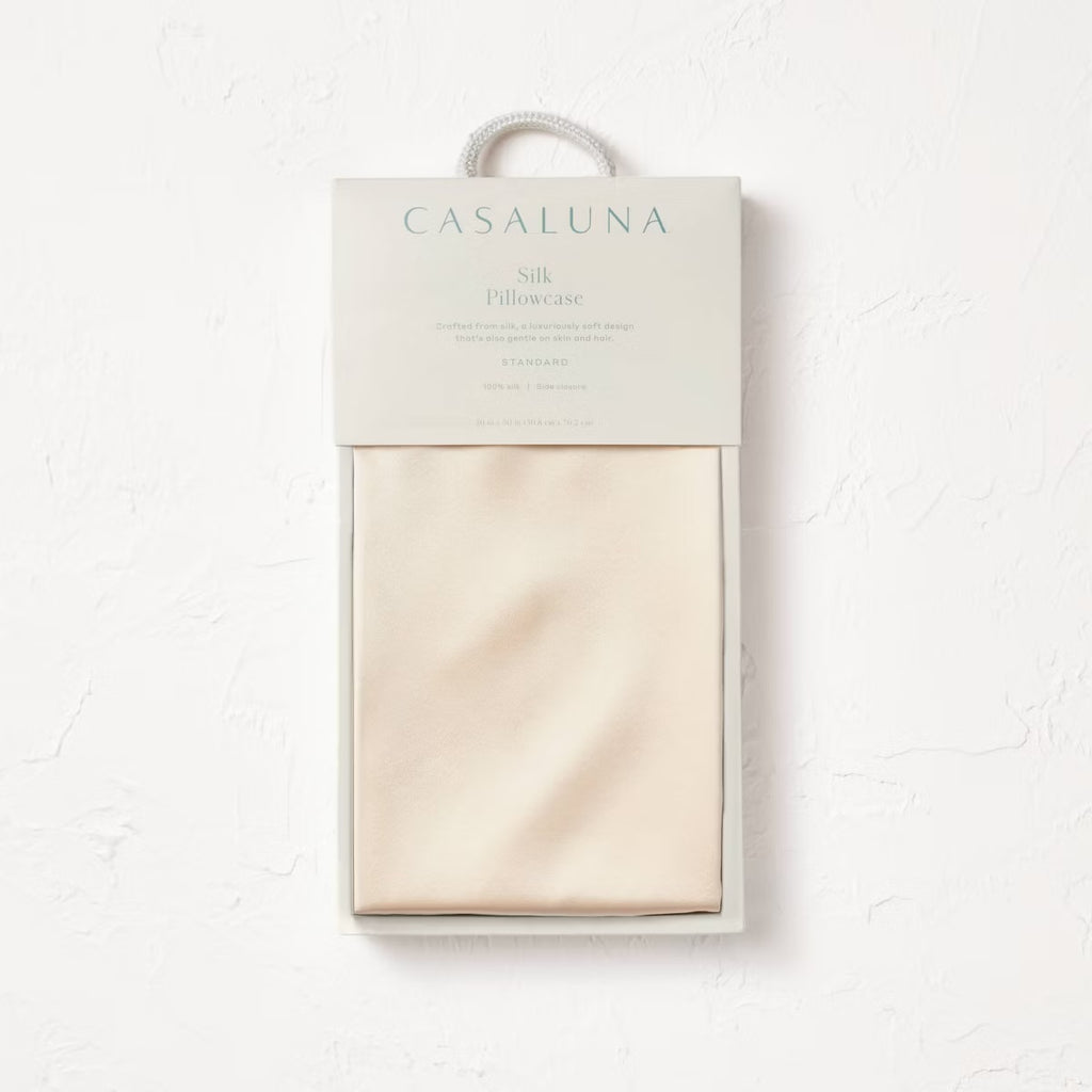 Funda de Almohada Standard Natural | 100% Seda | CASALUNA™