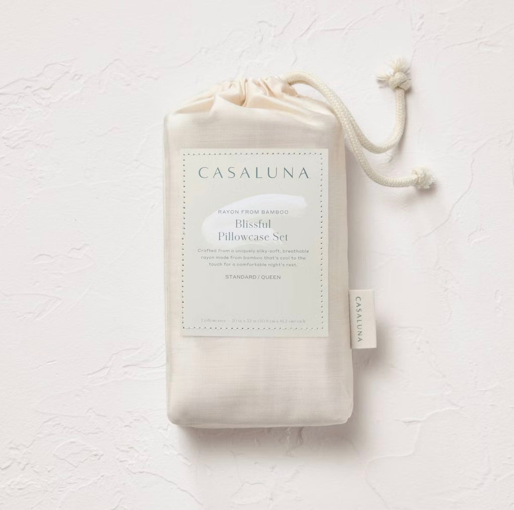 Set de 2 Fundas de Almohada Standard | Rayon de Bambú 400 Hilos | CASALUNA™