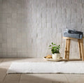 Tapete de Baño Waffle con Flecos | 100% Algodón | Blanco | CASALUNA™