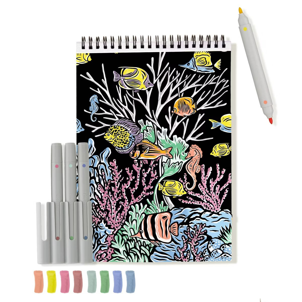 FlowArt™ Cuaderno de Arte Relajante | Hidden Patterns Animals