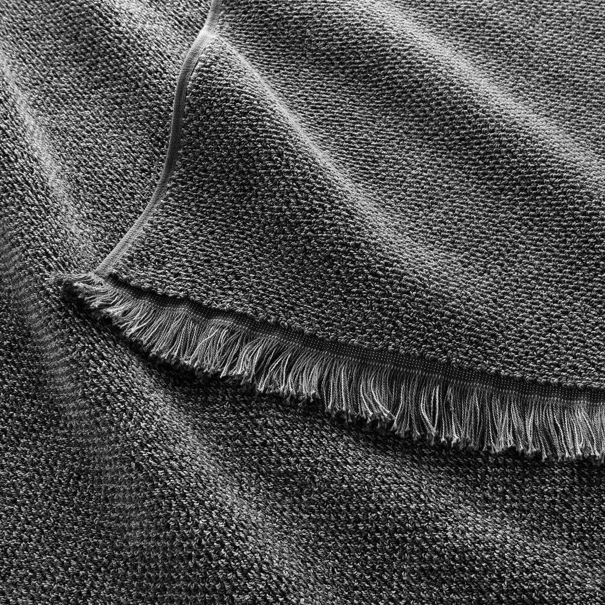 Toalla de Baño Texturizada Orgánica | 100% Algodón Tono Gris | CASALUNA™