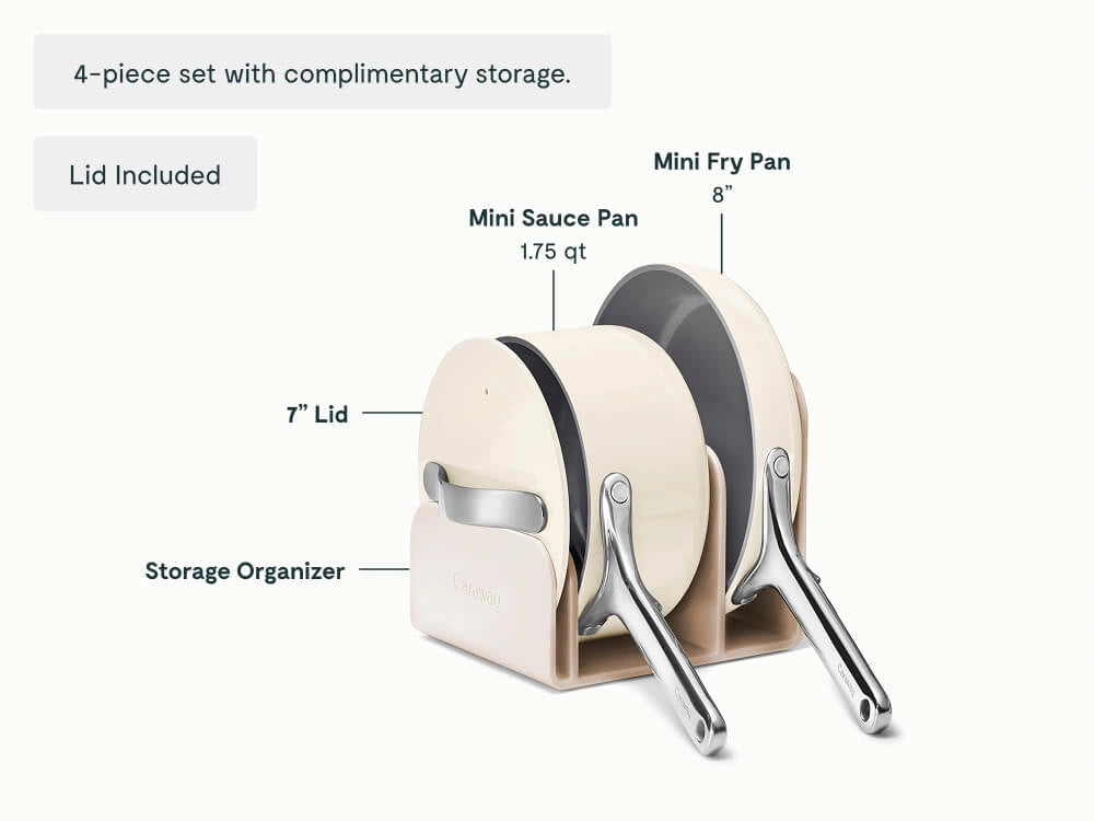 Caraway Mini Duo | Sartén + Olla Mini Antiadherentes