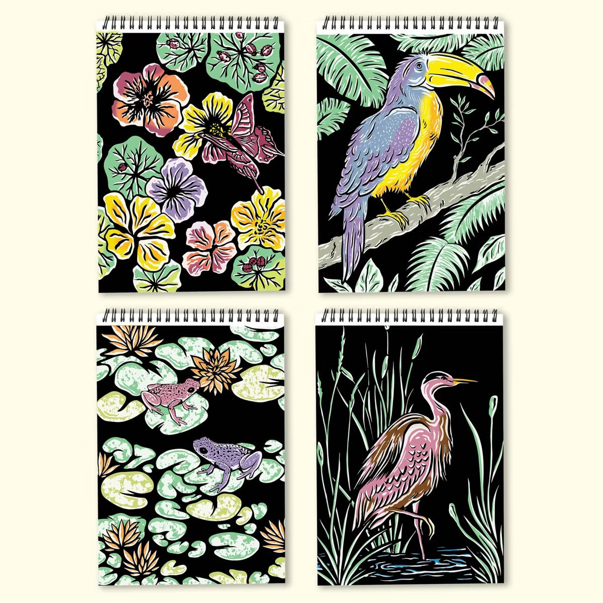 FlowArt™ Cuaderno de Arte Relajante | Hidden Patterns Animals