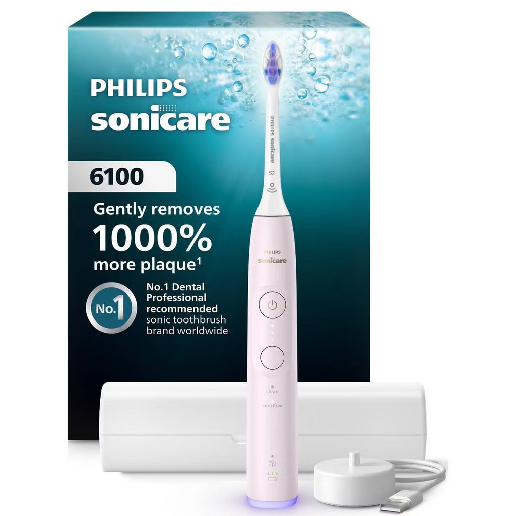 Philips Sonicare 6100™
Cepillo Dental Eléctrico Recargable · Light Pink