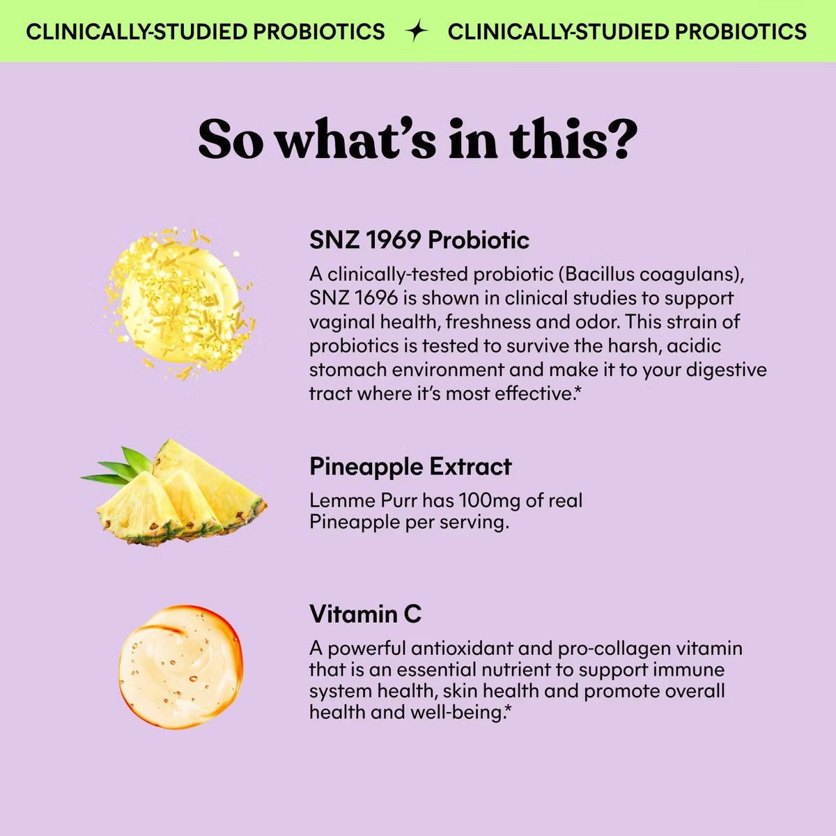 Lemme Purr | Vaginal Probiotic Gummies 
60 Gummies