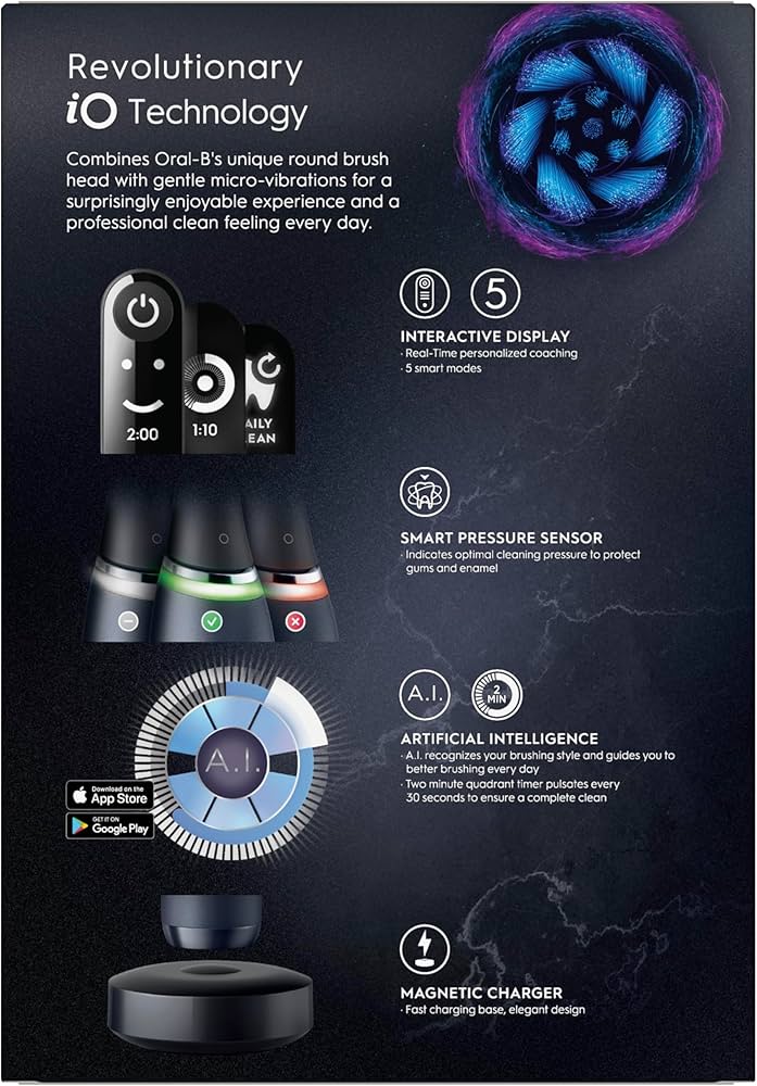 Cepillo Eléctrico Oral-B iO Series 7 | Onyx Black