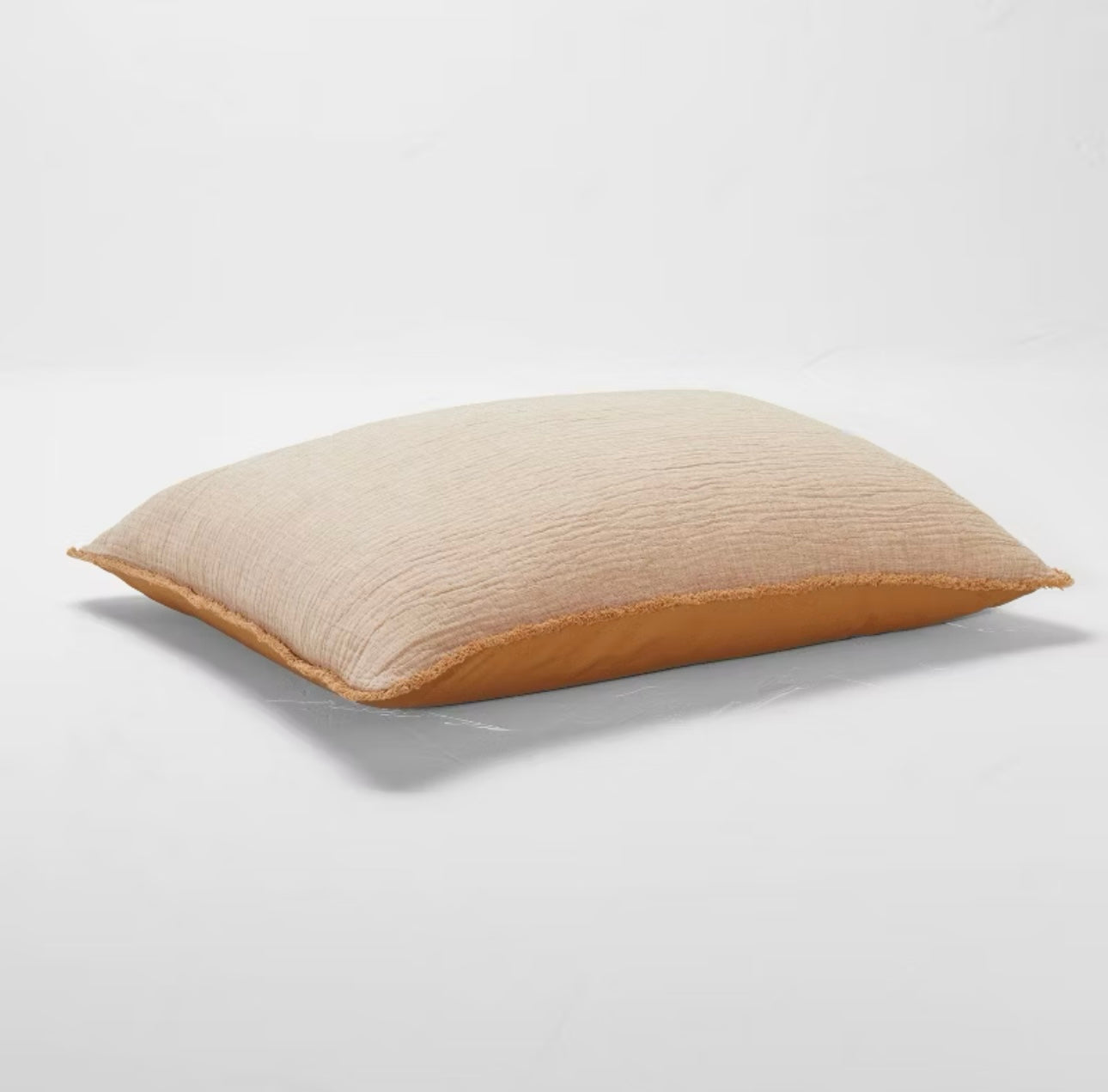 JUEGO DE 2 FUNDAS DE ALMOHADA DE ALGODÓN CHAMBRAY TEXTURIZADA MARRÓN CÁLIDO CASALUNA™