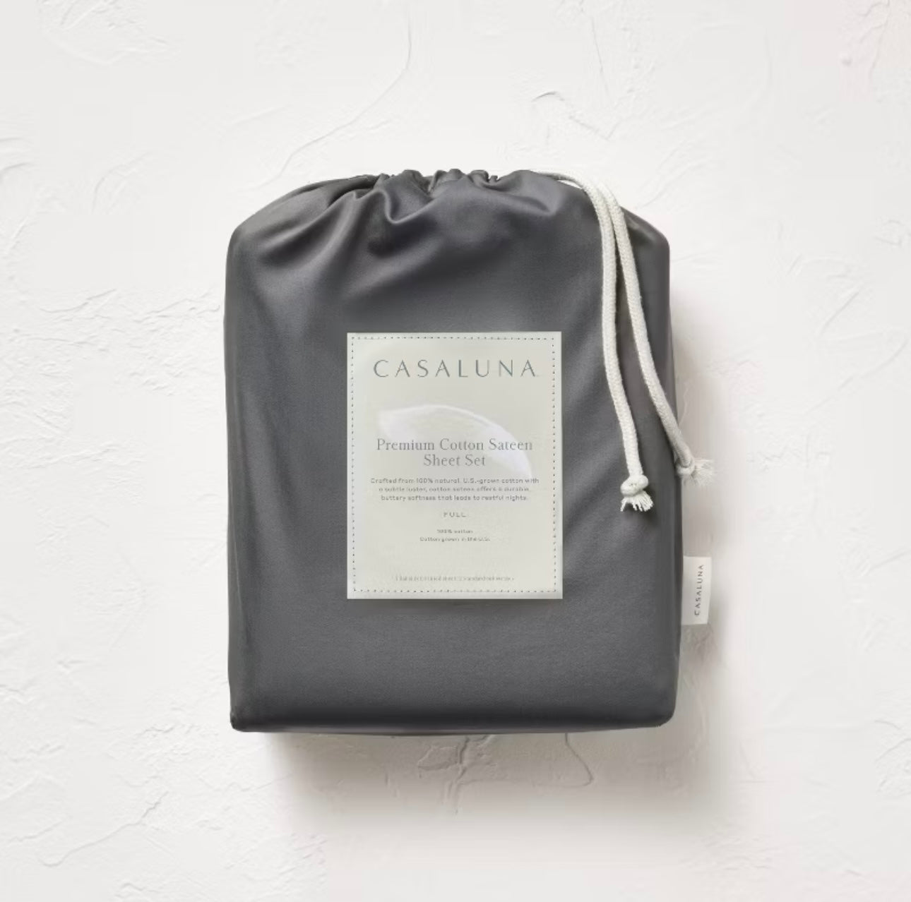 QUEEN Set de Sábanas 100% Algodón Satén 500 Hilos | CASALUNA™