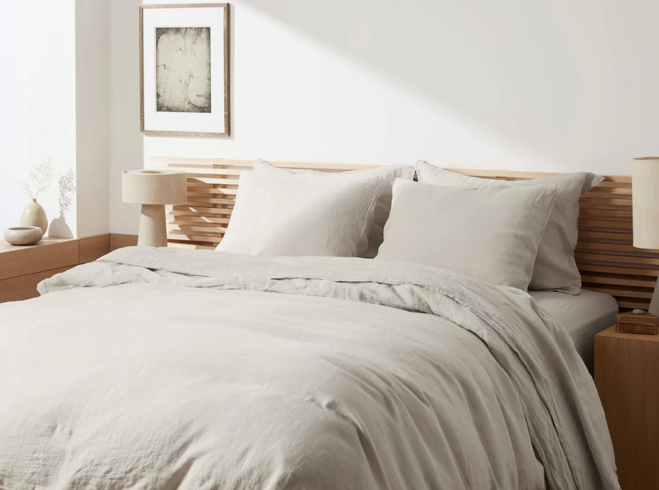 KING/Cal King Duvet Cover Set | 55% Lino 45% Algodón| PARACHUTE™