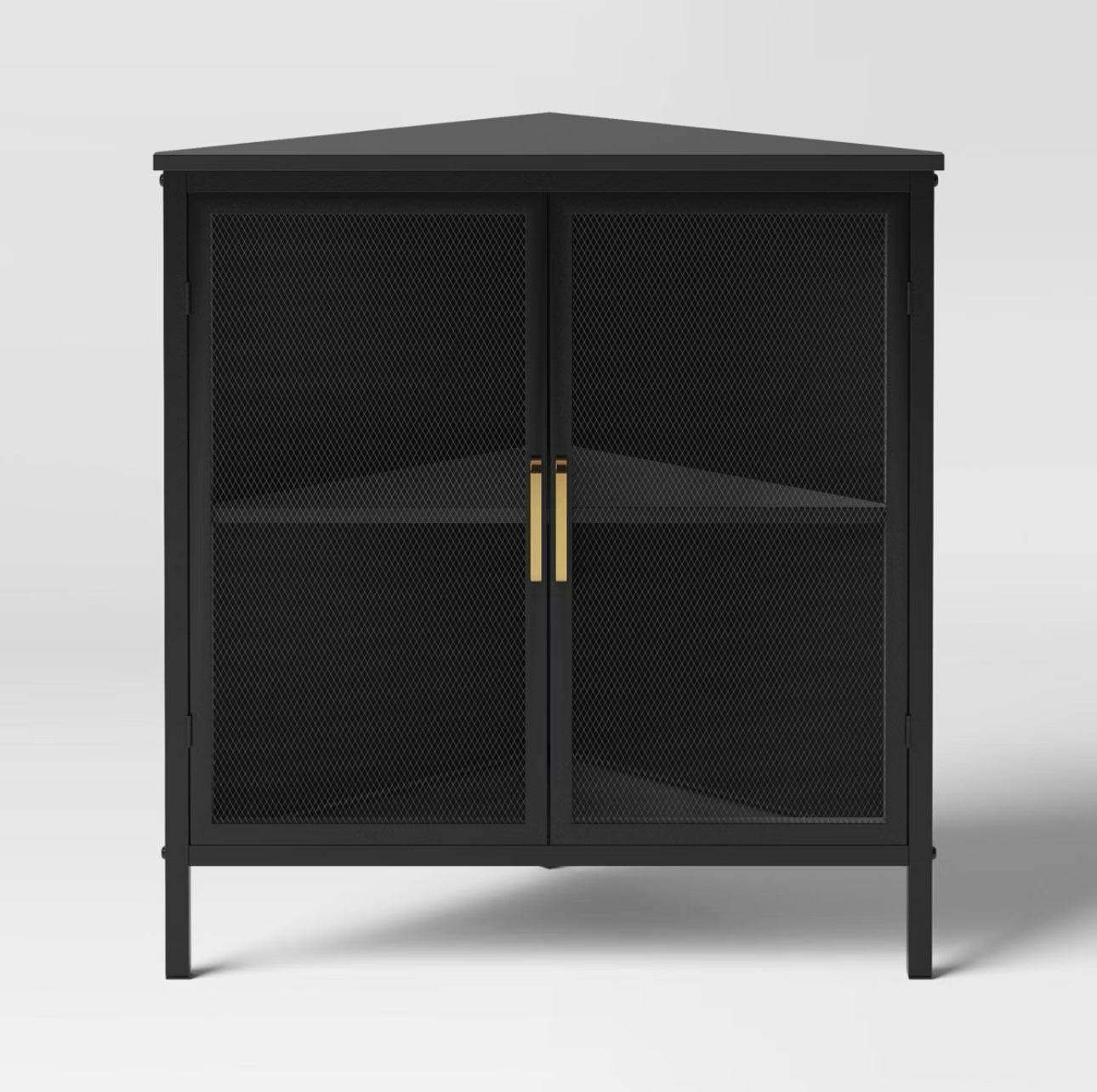 Gabinete Esquinero Metálico con Puertas Mesh | Threshold™