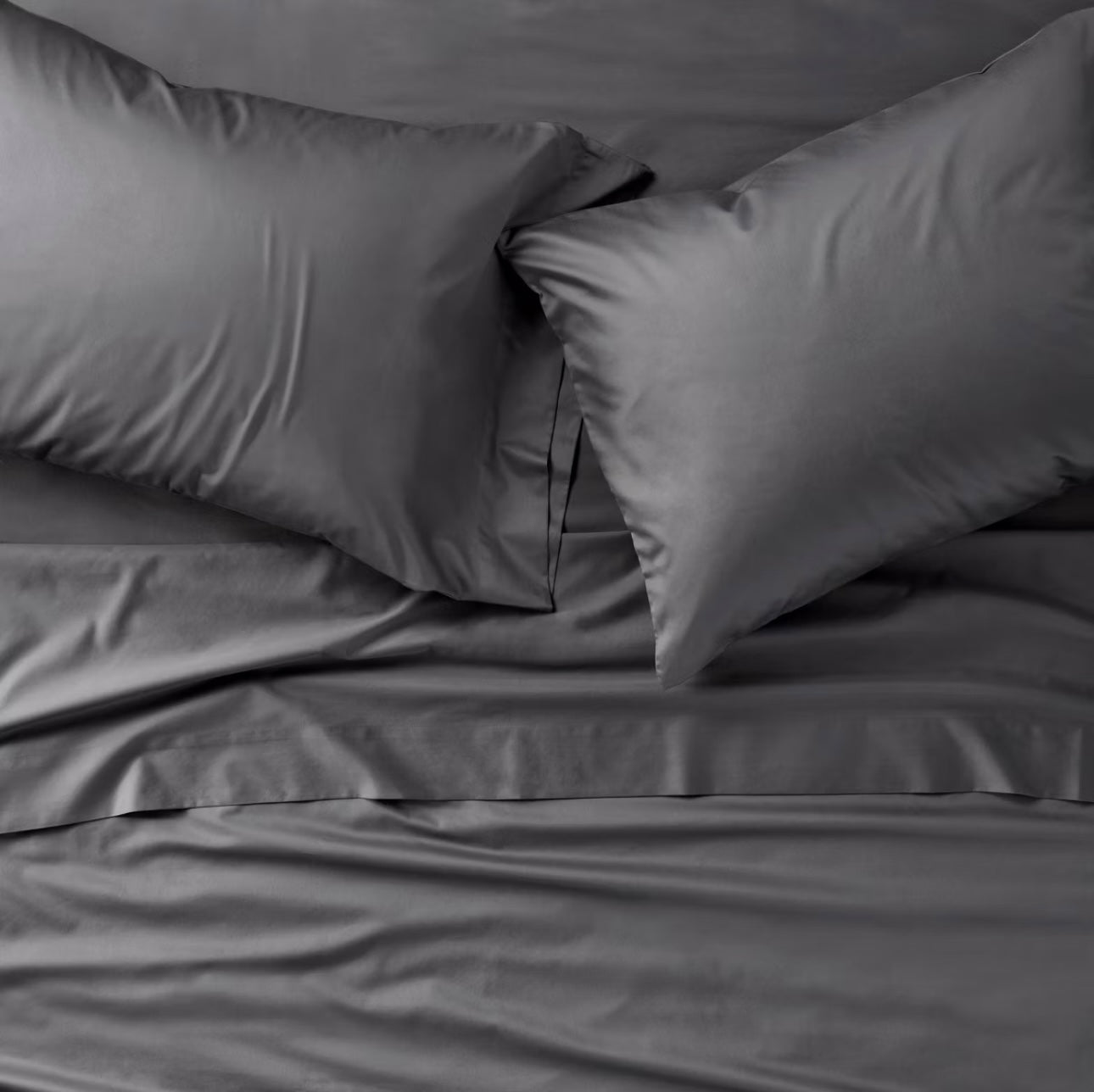 KING Set de 2 Fundas de Almohada | 100% Algodón Satén | CASALUNA™