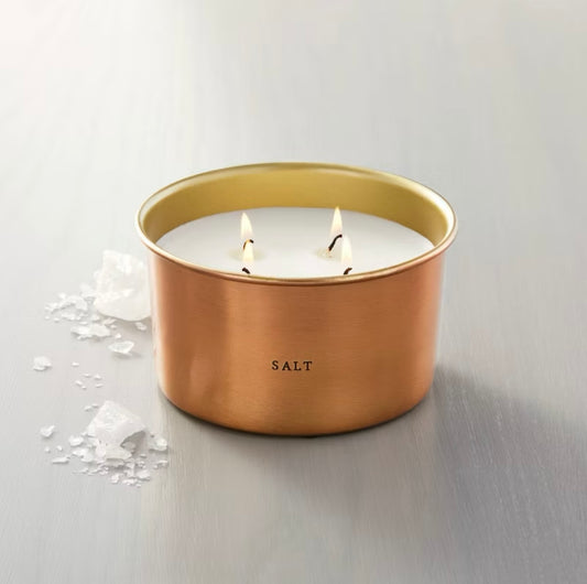 Vela Perfumada de 4 Mechas | Aroma Sal Marina | HEARTH & HAND™