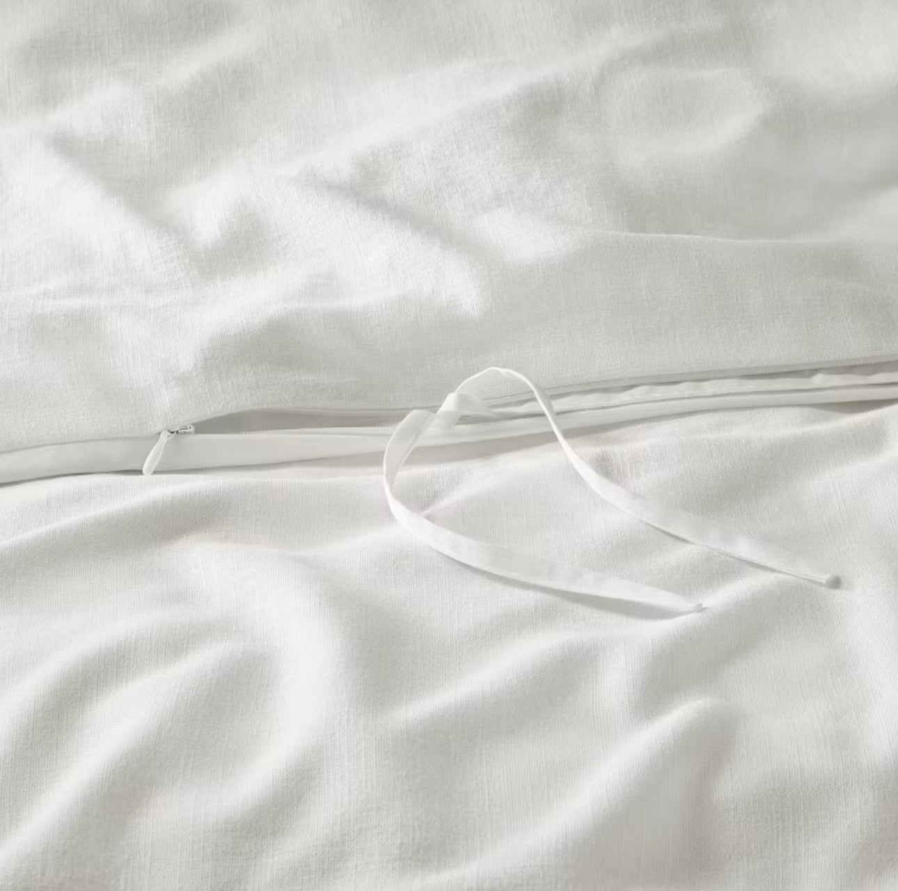 DUVET COVER y Fundas de Almohada | Mezcla de Lino Blanco | CASALUNA™ Ideal para camas Matrimonial y Queen  ¡𝘚𝘰𝘭𝘰 𝘲𝘶𝘦𝘥𝘢 1!