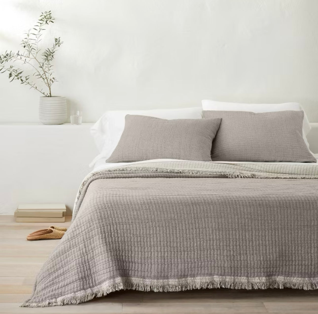 KING Colcha Reversible de Algodón Texturizado | CASALUNA™